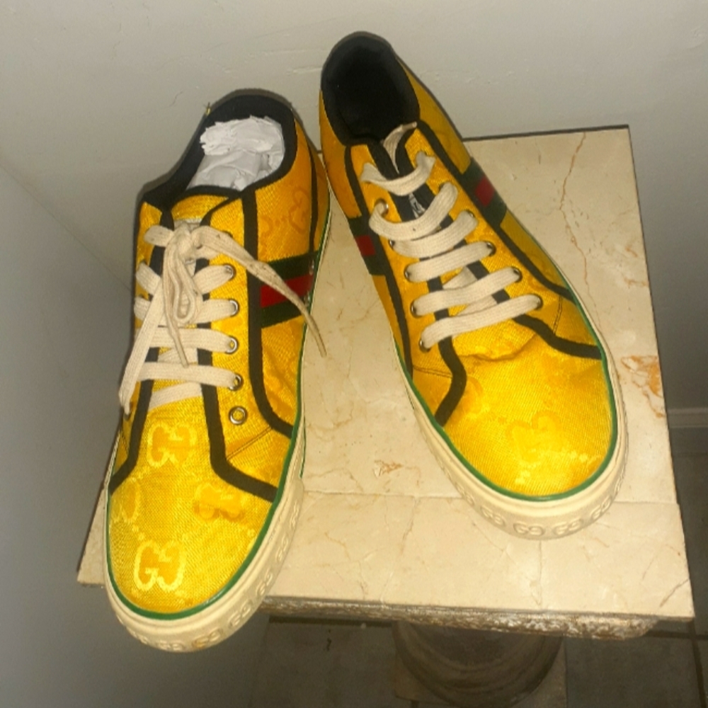 GUCCI OFF THE GRID SNEAKER IN YELLOW FOR MEN